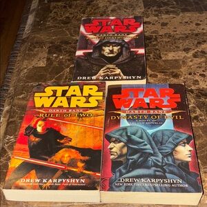Star Wars Paperback Book Set - Red, Yellow, Black Covers